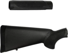 Hogue Mossberg 500 12 Gauge OverMolded Shotgun Stock Forend Kit Black