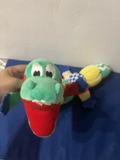 Kids II My Pal Al Alligator Plush Rattle Crinkle Sensory 21" Squeaker VTG 1996