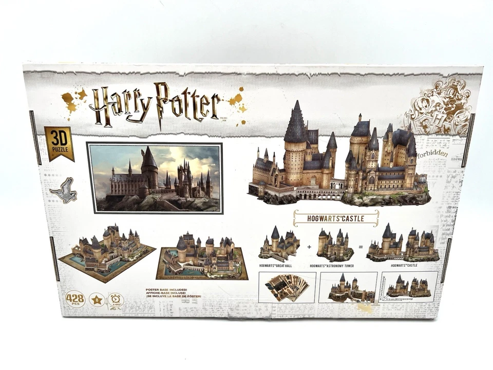 Harry Potter Hogwarts Castle 3D Puzzle 428 Pieces Open Box New Sealed - Image 4 of 4
