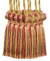 "DÉCopro 3\" Glocken Quasten BT3 Chili Pepper Gold Set 12 (Rayon)"