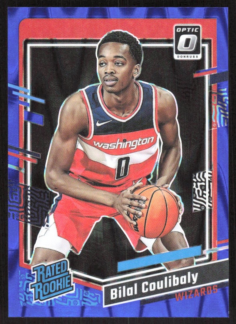 9216I 2023-24 Donruss Optic #243 Bilal Coulibaly Blue Seismic #/249