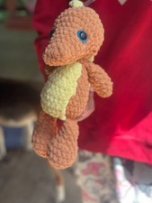 Crocheted large Dino plush