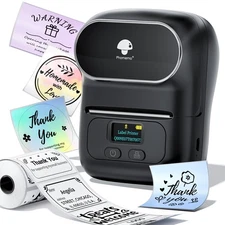 Phomemo M110 Label Maker - M110 Barcode Label Printer Portable Bluetooth Make...