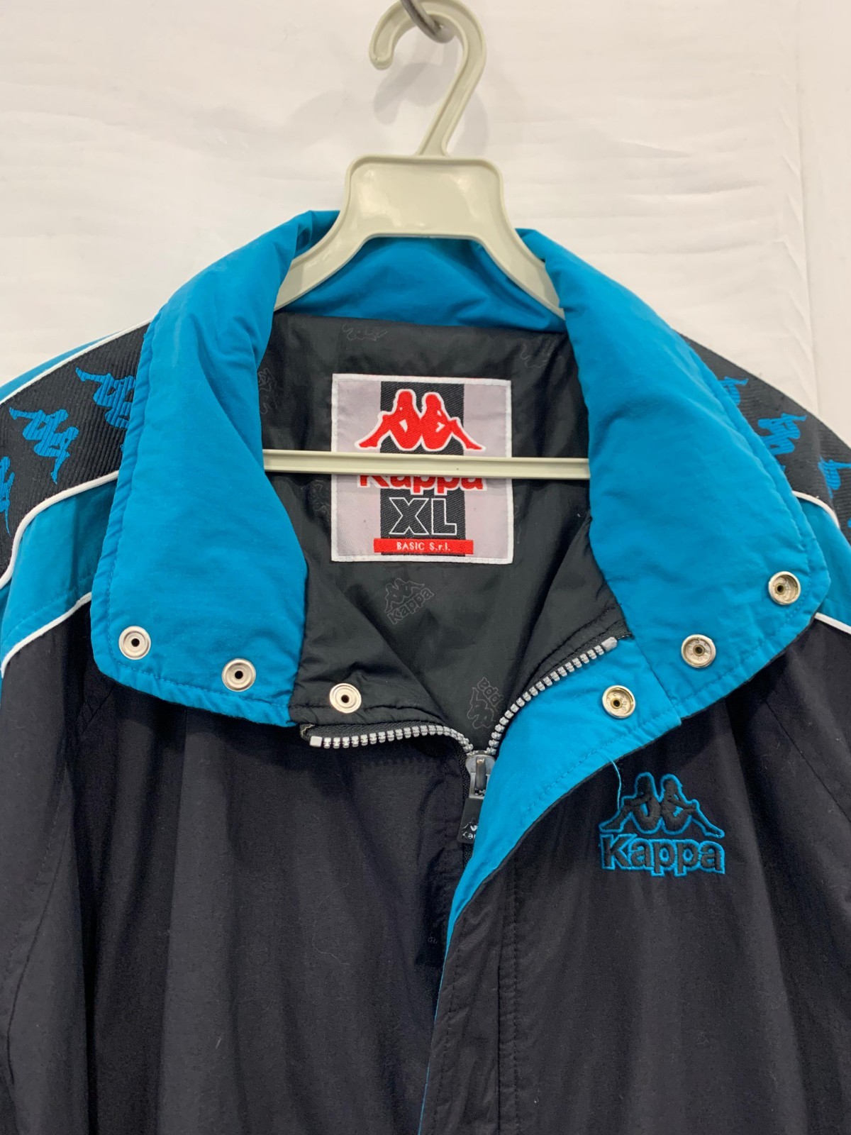 Kappa Basic 2XL Puffer Jacket Black Blue Vintage … - image 11