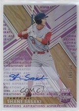 2019 Panini Elite Extra Edition Aspirations Purple 65/100 Shane Sasaki Auto 2t9