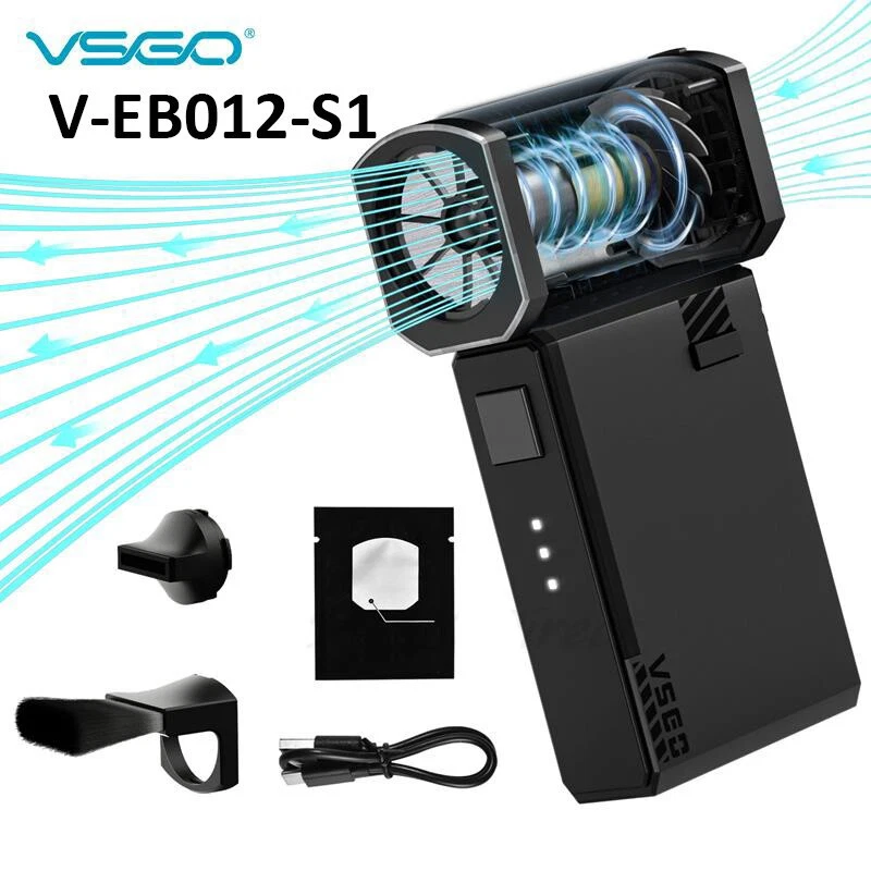 VSGO S1 Electric Air Blower High RPM Duster - Camera Lens Cleaning Rechargeable Foto 2 de 4