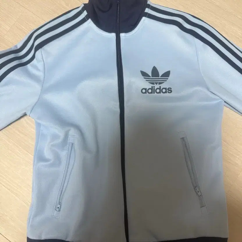Adidas Blue Three-Stripes Track Top S thumbnail 2