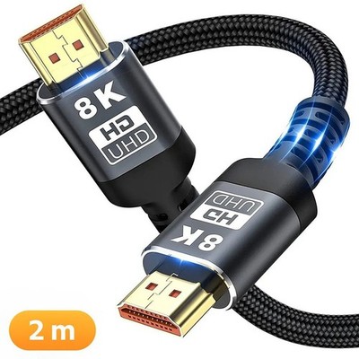 HDMI Kabel 8K 4K UHD 2.1 Ultra HighSpeed 48Gbps HDR eARC ARC vergoldet für PS5