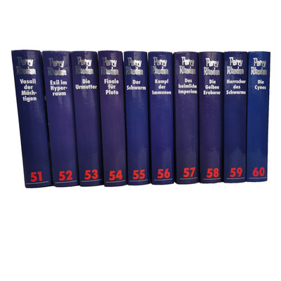 Perry Rhodan Blauband 51-60 Set Sci-Fi Sammlung Bücher Science Fiction Sehr gut