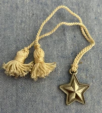 Longaberger 2001 Inaugural Tie-On Trim Your Basket Lovely Accessory Star