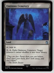 Ominous Cemetery #189 Universes Beyond: Doctor Who