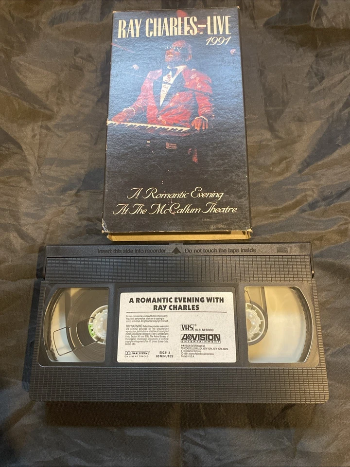 Ray Charles Live At McCallum Theater 1991 Concert Film VHS Video Tape - Image 3 of 4