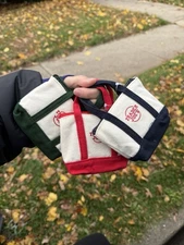 Trader Joe's Micro Canvas Tote Bag 2025 Brand New With Tag! (Blue Green Red)