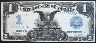 1899 $1 One Dollar Black Eagle Silver Certificate Note
