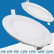 2-40PCS LED Recessed Ceiling Panel Down Lights Lamp Fixtures 9W 12W 15W 18W 24W