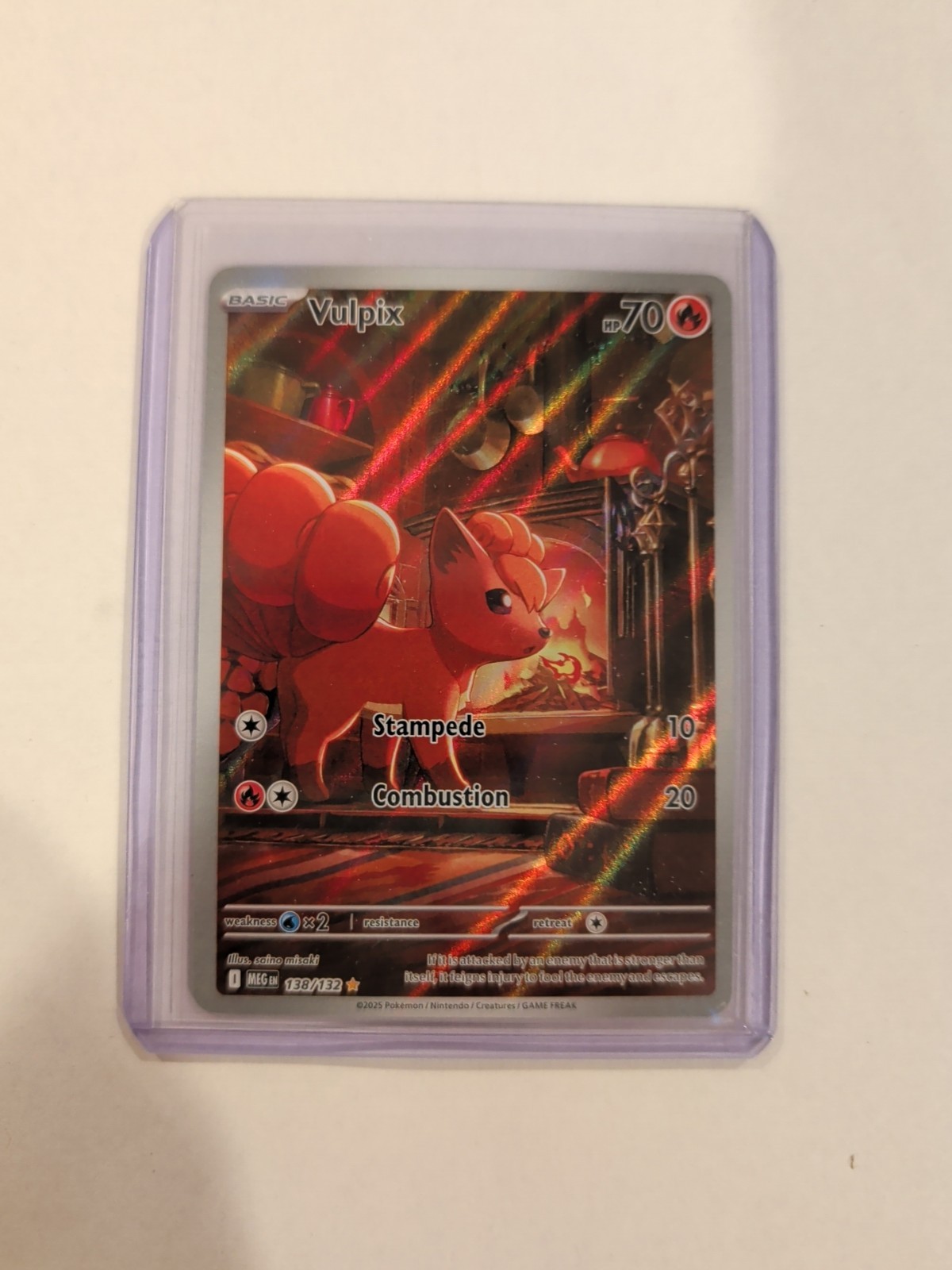 Vulpix - Illustration Rare ME01: Mega Evolution 138/132 LP