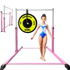 Safe Sturdy Gymnastics Bar for Kids Ages 3-18  Easy to Assemble and Releas