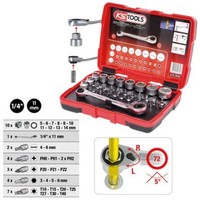 SteckschlüSselsatz KS Tools 918.3050 Chrom-Vanadium-Stahl