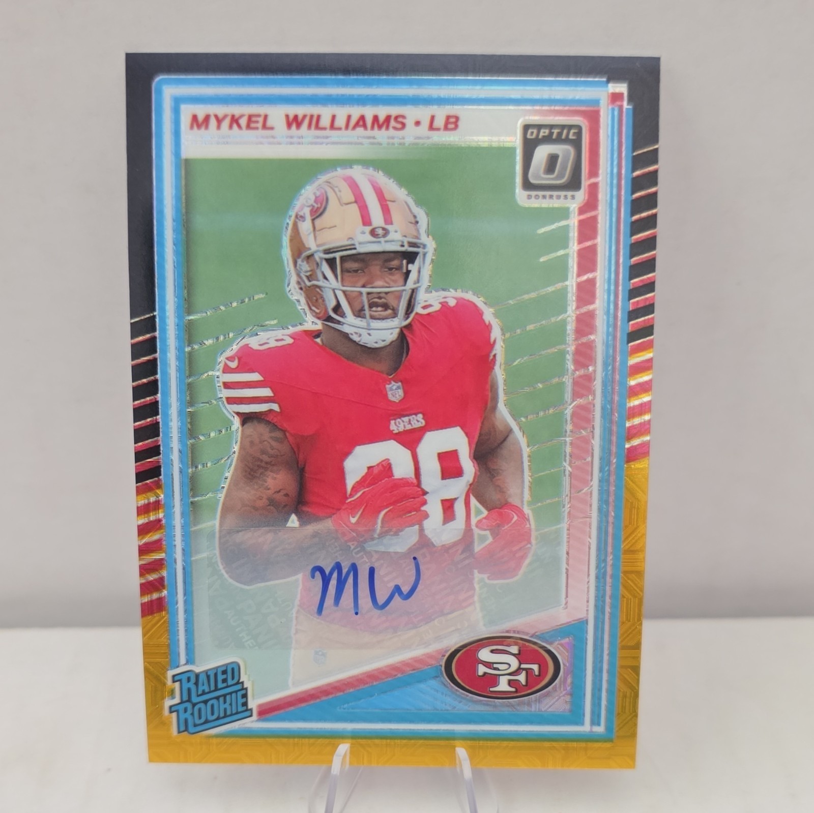 Panini 2025 Donruss Optic Mykel Williams Rated Rookie Auto Prizm /60 Color Match
