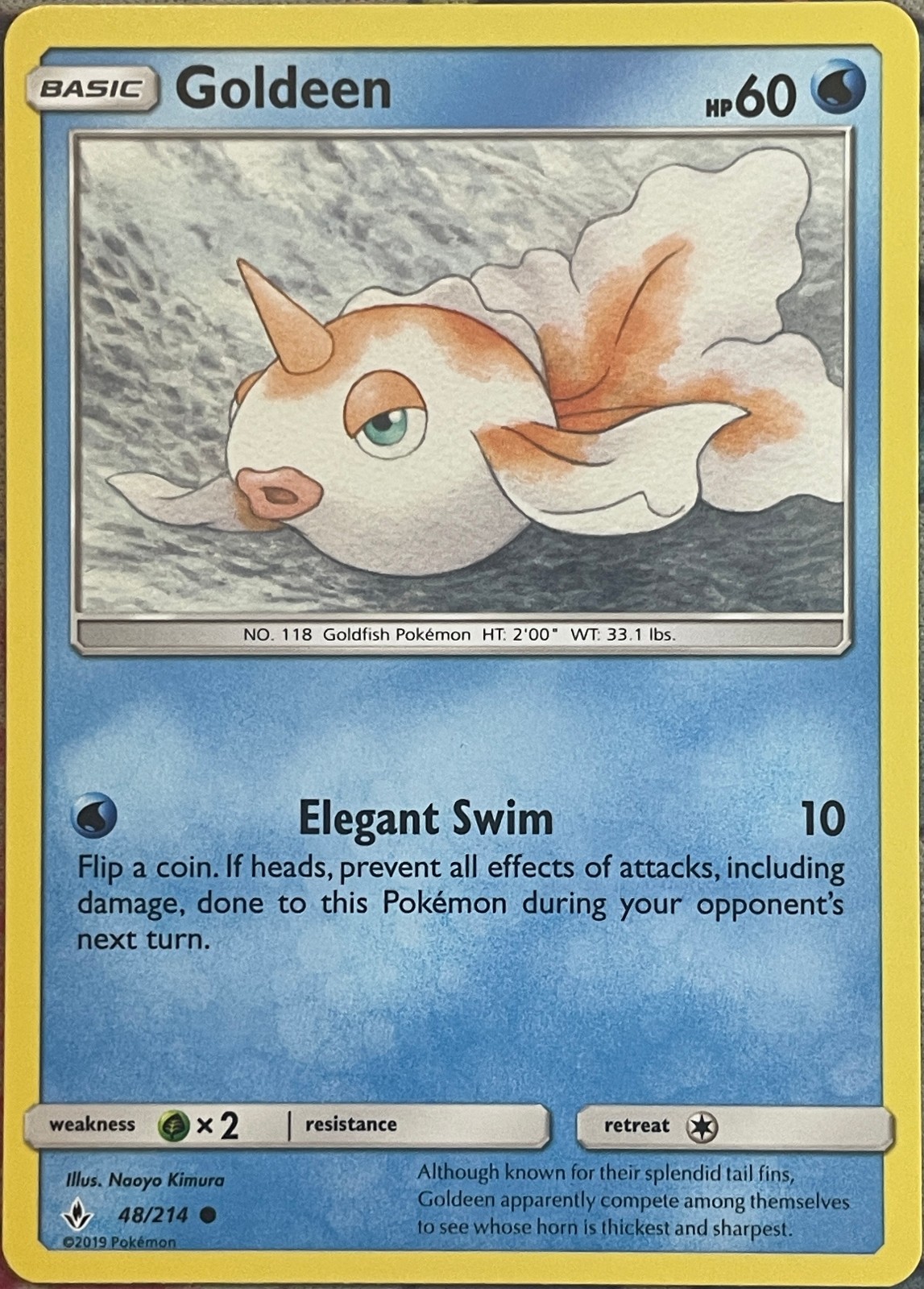 Goldeen - 48/214 - Unbroken Bonds Pokemon 2019