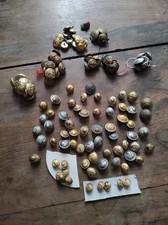 Ancien lot boutons militaires Marine Infanterie Police Para aéroporté