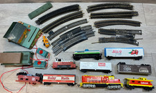 Vintage Tyco HO Scale Model Train Cars Tracks Accessories Wiring Large Lot/Parts