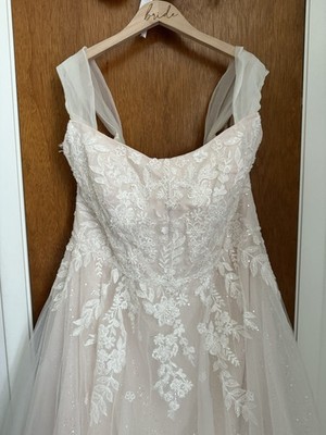 Gorgeous Off Shoulder Sparkling Wedding Bridal Gown Size 16w Plus Size |  eBay