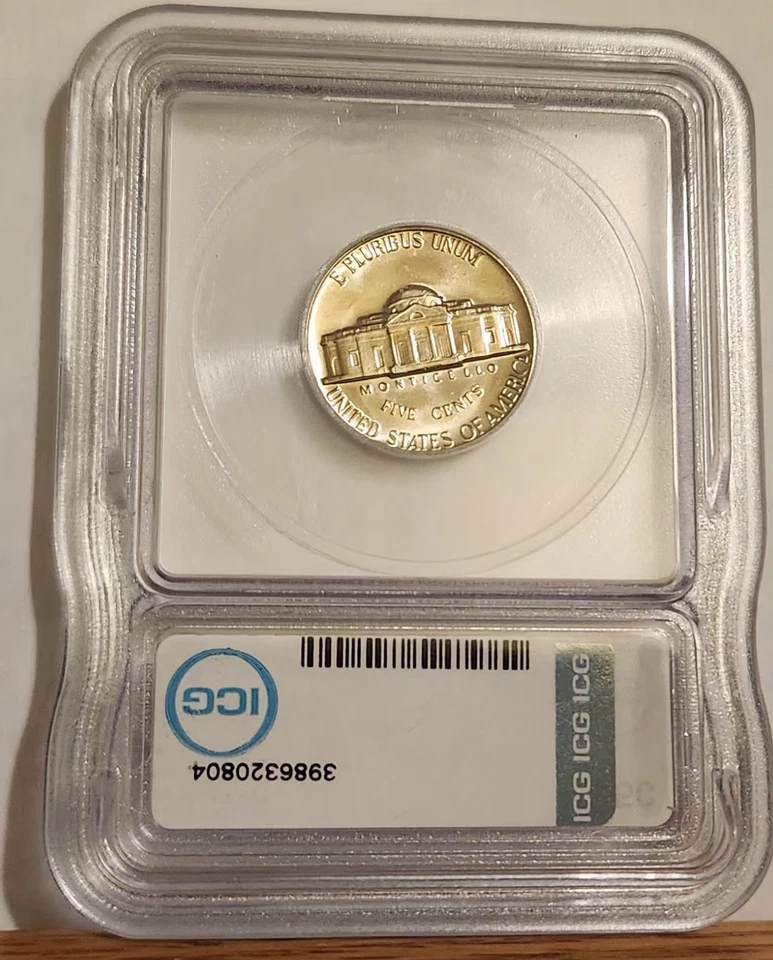 1966 SMS Jefferson Nickel ICG Certified MS69 Hutto Signed TOP POP - Image 2 of 4