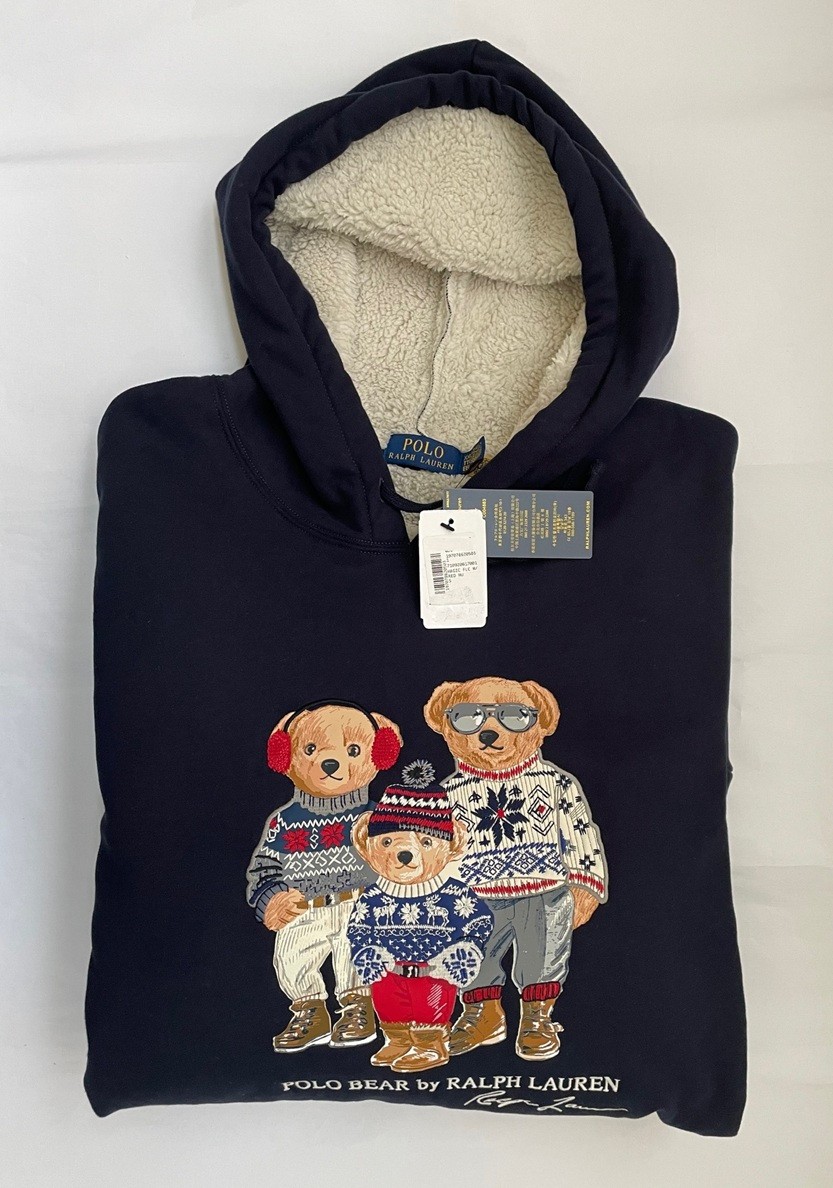 Polo Ralph Lauren Unisex Polo Bears Fleece Hoodie Size XXL | eBay