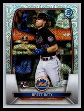 Brett Baty Rookie New York Mets #80 Bowman 2023 Bowman Mojo Refractors