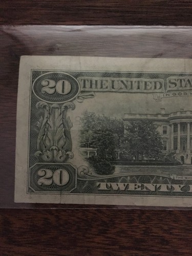 1981 20 DOLLAR BILL-SMALL FACE FEDERAL RESERVE NOTE-NEW YORK DISTRICT B - Picture 5 of 6