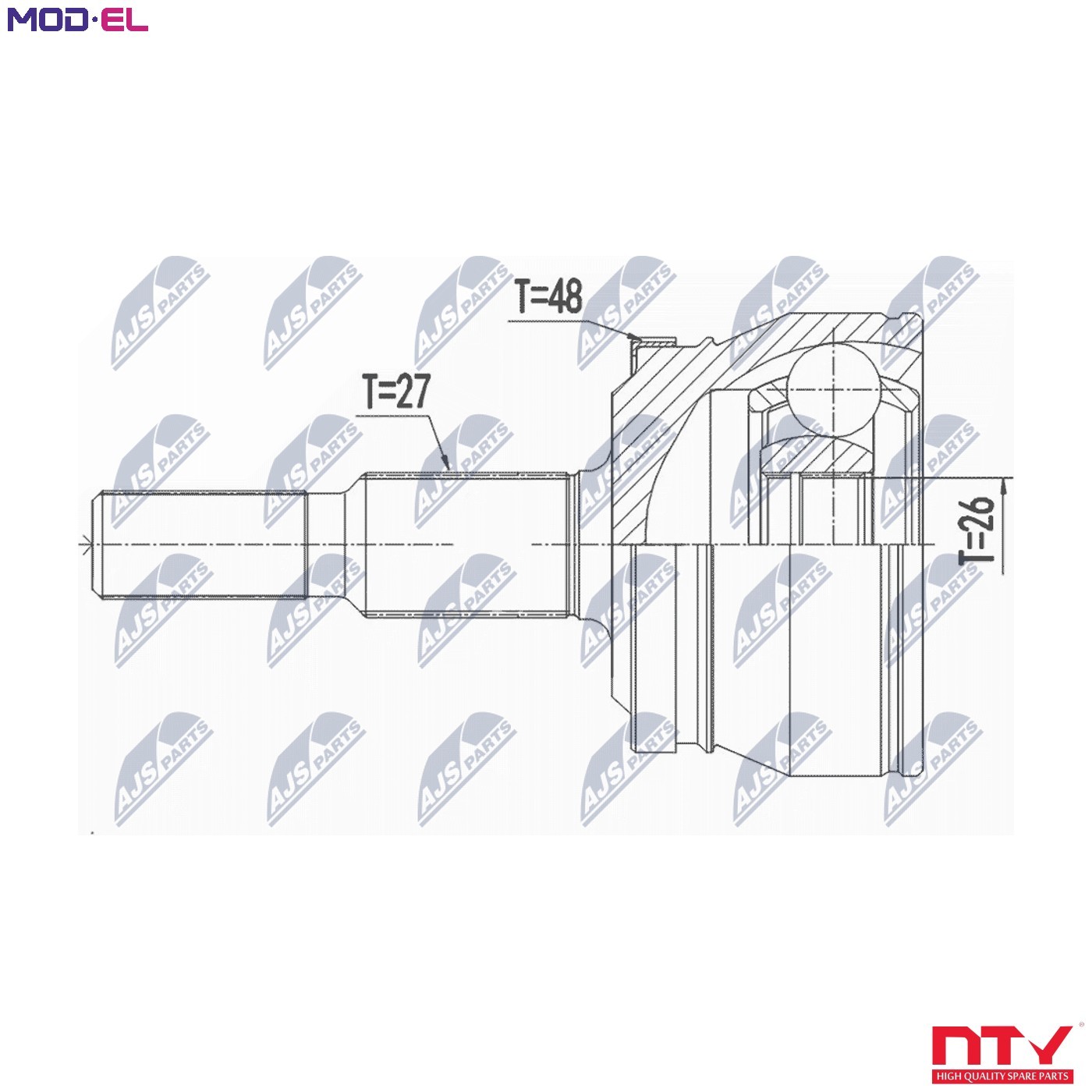 ✅Fits NTY NPZ-CH-032 OUTER CV JOINT ⭐UK Seller⭐ - Image 9
