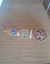 GLASS BUOYS NAUTICAL ORNAMENT - WITH LOOP FOR HANGING.