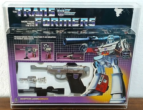 Transformers G1 Megatron Takara / Hasbro Complete w/Box & Custom Acrylic Case