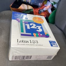 Lotus 123 Spreadsheet Software DOS Ver. 2.3 Retail Sealed Box - Rare Collector