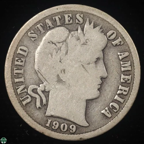Photo of a 1909-S Barber Dime from an eBay listing that sold on Jul 22, 2026