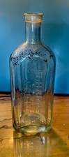  R Harper & Co embossed clearglass bottle 15cms ERA- 1920- 30’s vintage rare UN 