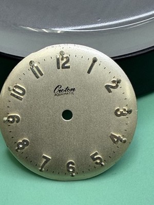 Vintage  Croton Aquamatic Watch Dial Parts Repair 26.5mm