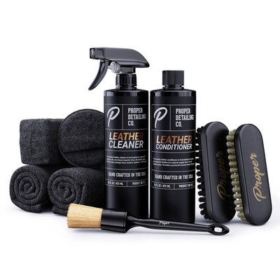 PROPER DETAILING CO. Car Leather Cleaner and Conditioner, Clean and Protect f...