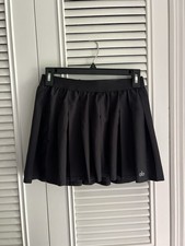 Alo Black Pleated Athletic Tennis Skirt/Skort