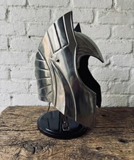 Handcrafted Medieval Winged Knight Helmet   Polished Steel   Fantasy Collectible