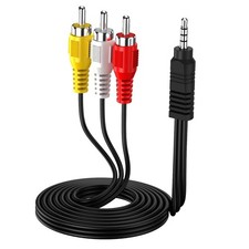Eanetf 3.5mm to RCA Camcorder Handycam AV Audio Red, White, Yellow and Black