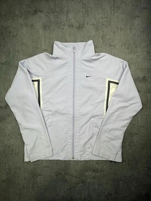 Nike Vintage Track Jacket Grau Weiß Clean Minimal M Essential