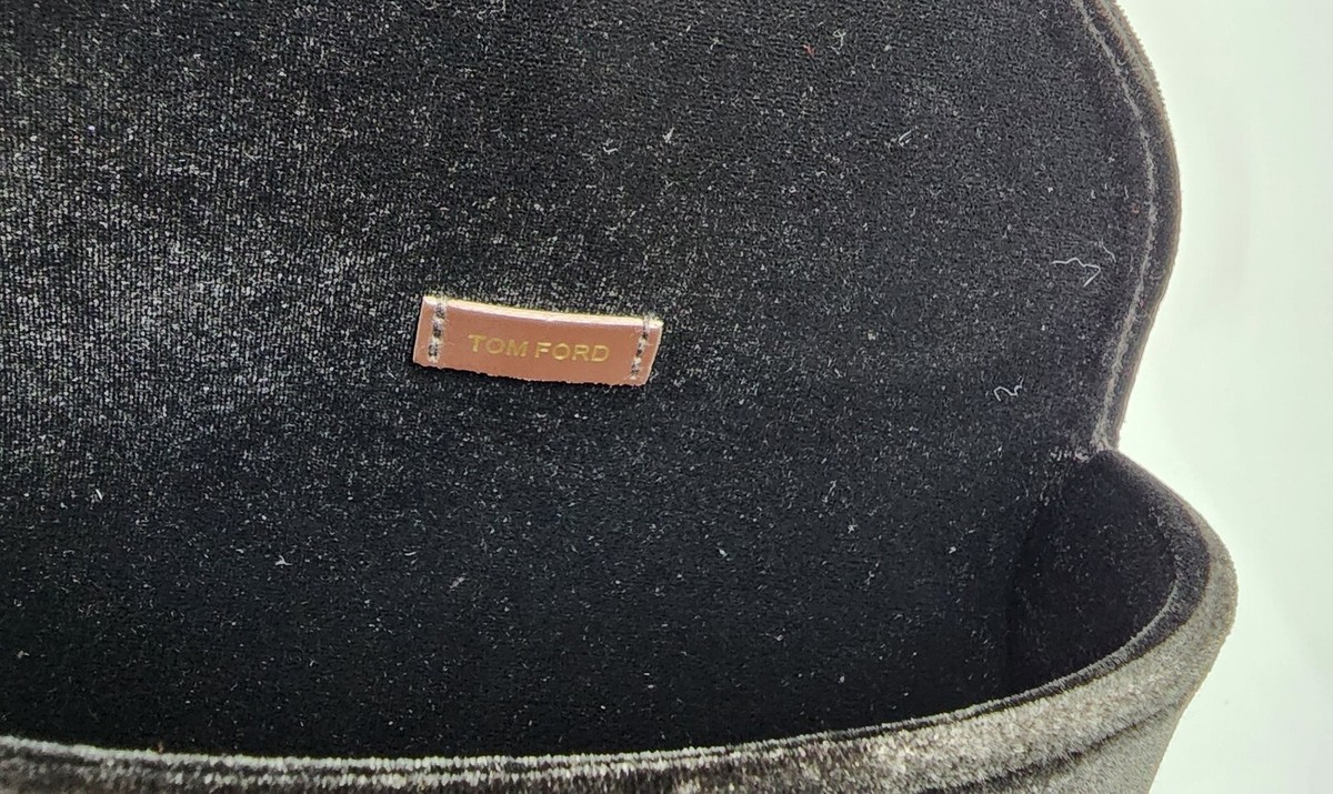 TOM FORD LARGE VELVET BLACK CASE FOR SUNGLASSES/EYEWEAR 