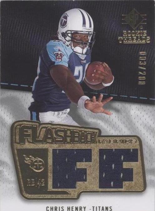 2008 SP Rookie Threads Chris Henry #FF-CH - 1 of 2