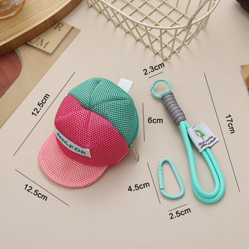 Hat Shape Coin Purse Anti Loss Pendant Pouch Bag New Mesh Bag - Picture 2 of 9