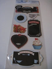 Scrapbooking Stickers Paper House Chalkboard Writeable Homemade Baking Tags More