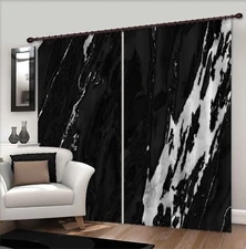 3D Black Texture K2279 Window Photo Curtain Printing Fabric Panda 2023