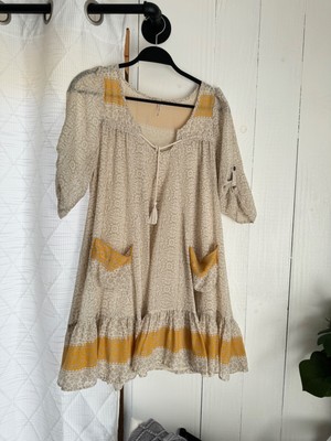 FREE PEOPLE PENNY LANE BOHO CHIFFON SUMMER DRESS WOMEN SZ XS *EUC*