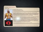 2004 GI Joe Club Con Convention Exclusive Dreadnok Crusher File Card Only Rare